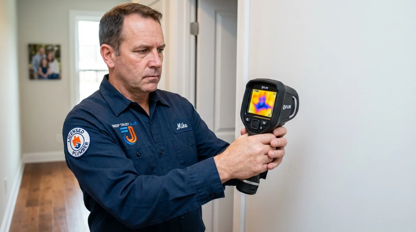 Thermal imaging leak detection by Johns Plumbing LLC in Sapulpa